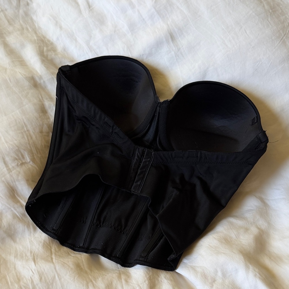 Victoria's Secret Back Off Baby Low Back Bustier Push Up Shapewear 34D - Picture 3 of 6